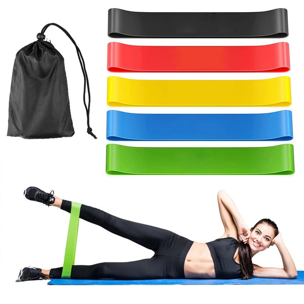 Outdoor Fitness Resistance Band Loop Set - 5 Pack