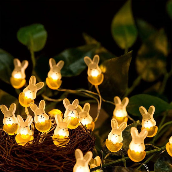 Easter Decoration String Lights - 20 LED Bunnies