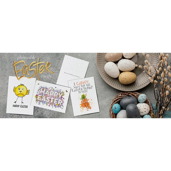 Biodegradable Seed Paper Easter Cards — Eco-Friendly Gift