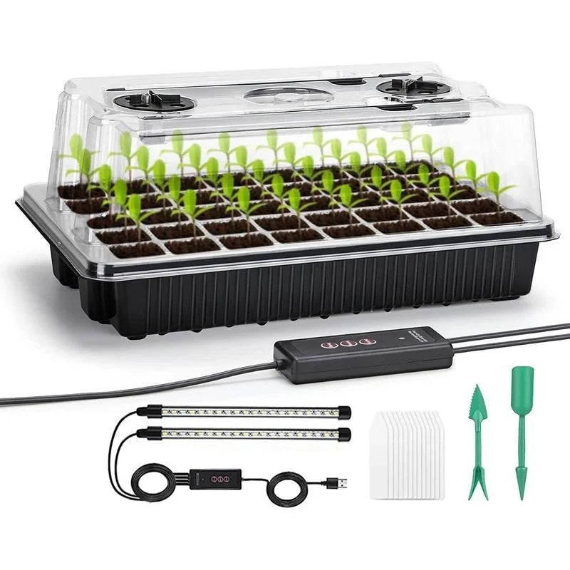 Spring Flower Seed Starter Kit with LED Grow Lights
