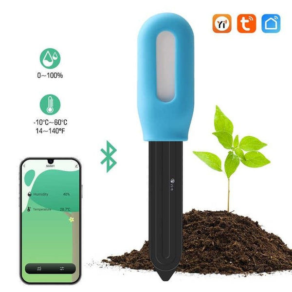 Compact Soil Moisture Meter: Smart App Control