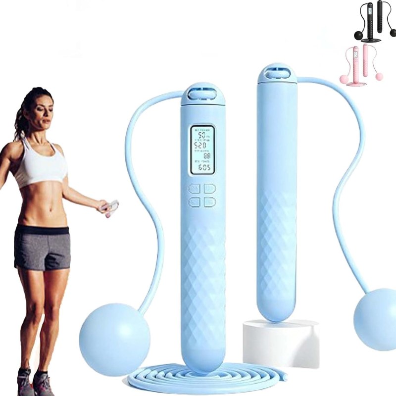 Collapsible Jump Rope with Calorie Counter Display