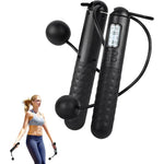 Collapsible Jump Rope with Calorie Counter Display