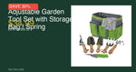 Adjustable Garden Tool Set with Storage Bag | Spring
